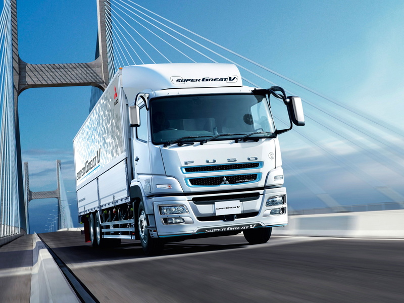 truck, great, fuso, tractor, mitsubishi, super, semi, 2012, 4K