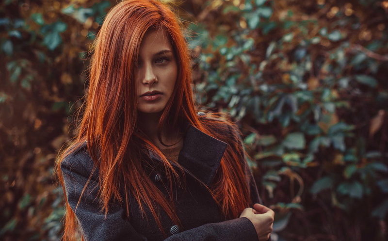 Max Vladimirskiy, woman, nature, hairs, beauty, contemplation, adult, teenager, focus on foreground, front view, black, s, lifestyles, oily, girl, one person