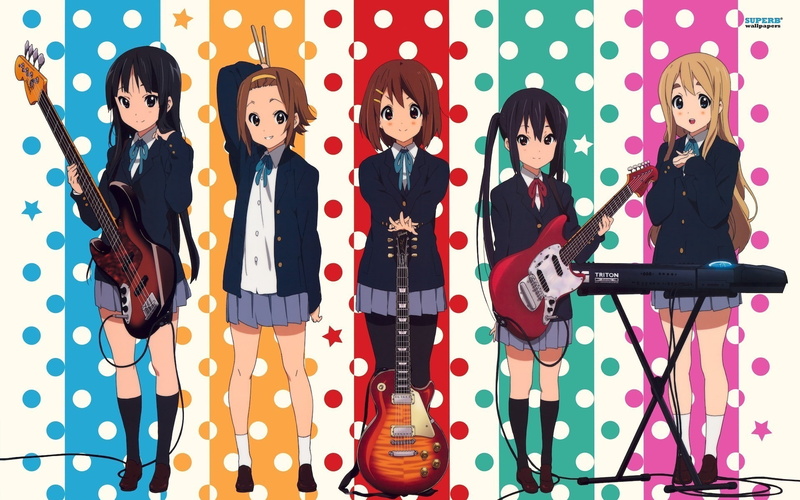 young women, women, event, child, Hirasawa Yui, music, looking at camera, childhood, females, anime, casual clothing, fashion, Nakano Azusa, lifestyles