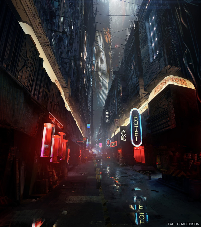 reflection, Blade Runner 2049, neon, 1080P, Blade Runner, cyberpunk