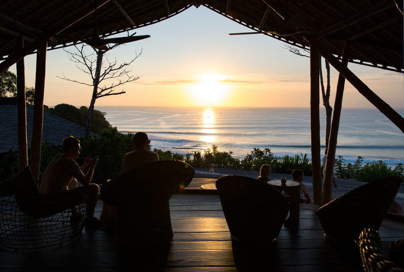 4K, horizon over water, padang padang beach, outdoors, sunset, swimming pool, sunrise, nature, table, indonesia, sea, ocean, sky, seat, travel, scenics - nature
