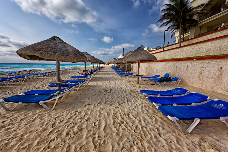 chairs, white, nipa, hut, sky, recreation, ocean, shore, seashore, beach, sunshade, tranquil scene, scenics - nature, water, beach chairs, tropical, trip