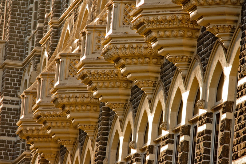 mumbai, low angle view, palace, the past, balconies, asia, building, travel destinations, religion, built structure, no people, art and craft, bombay, taj mahal hotel