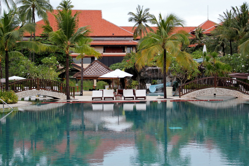 growth, roof, lake, architecture, vacation, resort, travel, residential district, outdoors, nature, house, Bali, plant, building exterior, tourist resort