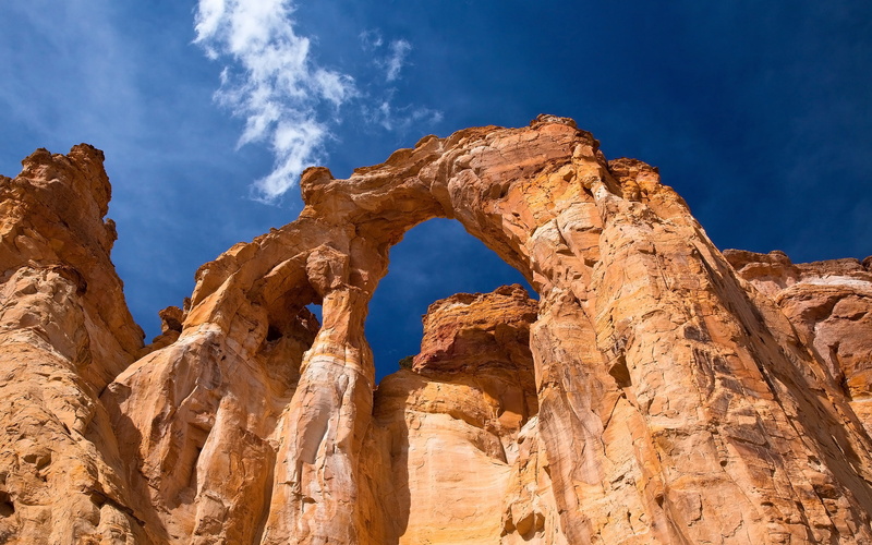 brown, 2K, formation, HD, Grosvenor Arch, rock, Utah