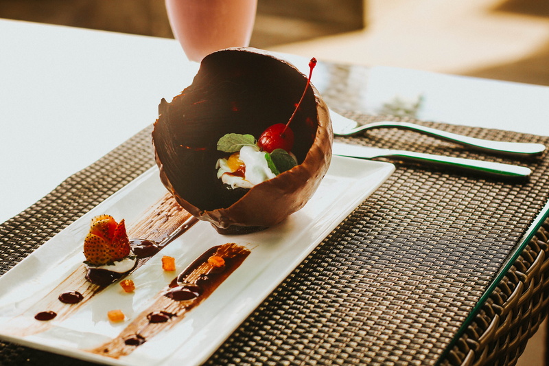 temptation, 5K, healthy eating, chocolate, sweets, indoors, the nest hotel by danapati, table, one person, sweet food, ball, produce, plate, melted, breakfast