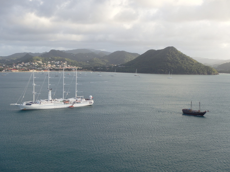 sky, cloud - sky, anchored, sea, scenics - nature, cruise, beauty in nature, yacht, sailing, nautical vessel, sailboat, 4K, mountain, caribbean, water