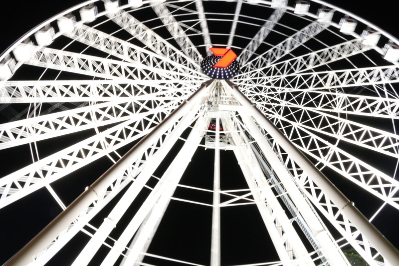 cityscape, ferris Wheel, landmark, construction, australia, ceiling, skyscraper, Motion, blur, Travel, travel destinations, Light, amusement park ride