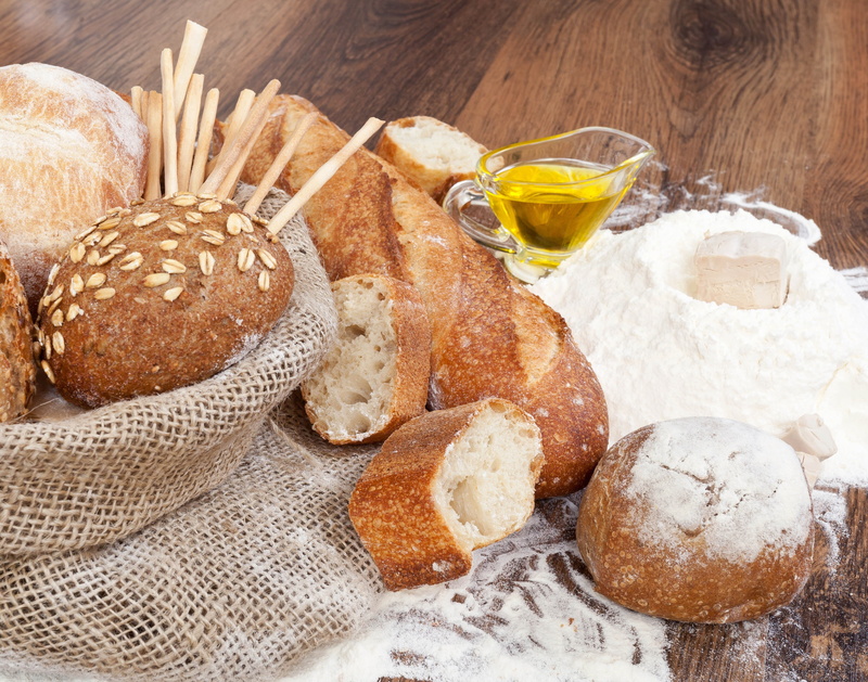 choice, temptation, gourmet, healthy Eating, indoors, close-up, bread, wood - Material, high angle view, wheat, 5K, brown, baked, food And Drink, sweet food