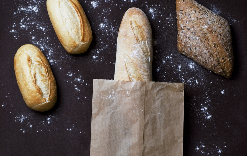 food and drink, close-up, wellbeing, store, breads, cutting board, 4K, high angle view, homemade, healthy eating, no people, food, indoors, dough, baguette
