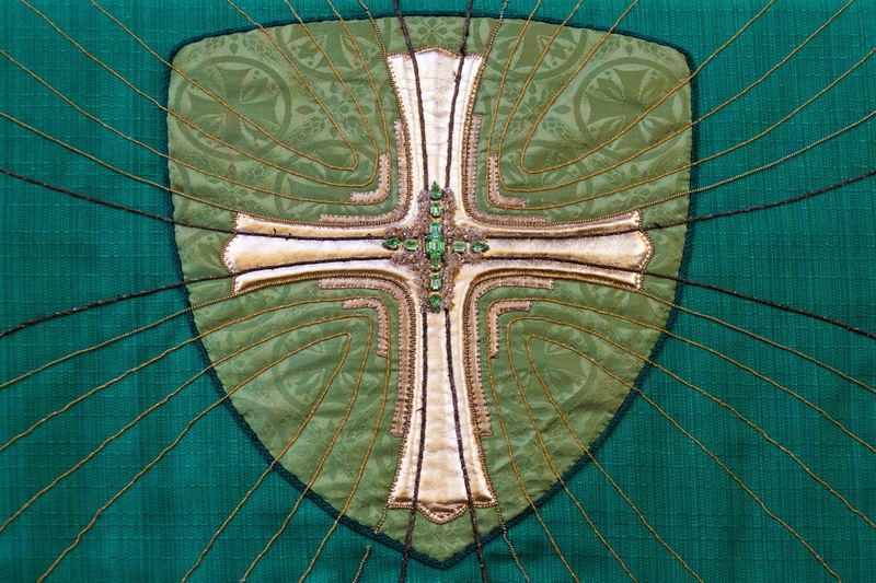 1080P, outdoors, nature, green, symbol, art, full frame, craft, fabric, leaf, ornament, animal, representation, design, animal themes, church, butterfly - insect