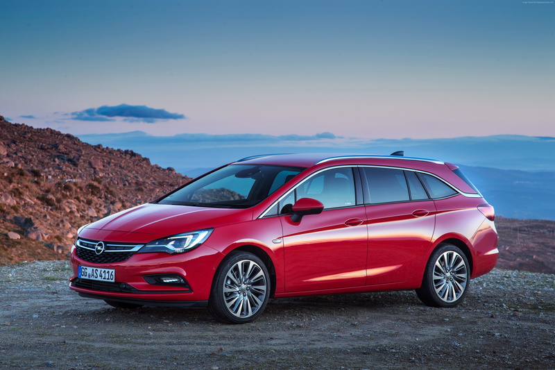 Opel Astra Sports Tourer BiTurbo, red, 4K, Sports