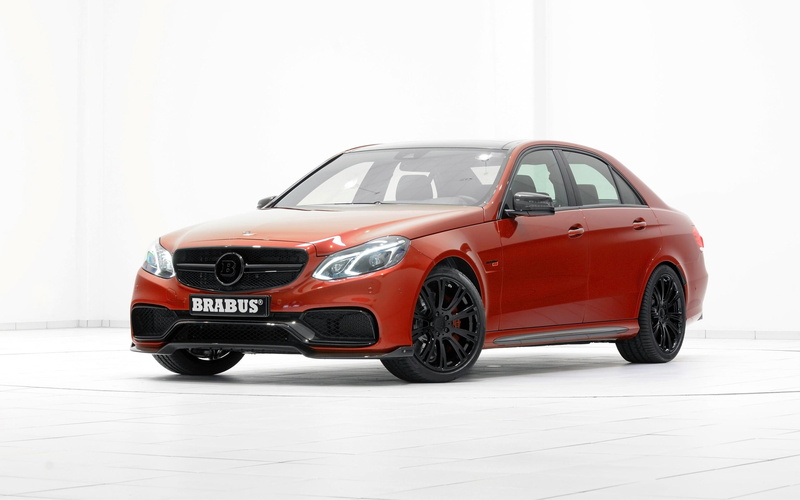 mercedes, benz, brabus, red, biturbo, cars, sedan, 2014, mercedes benz, e, 2K