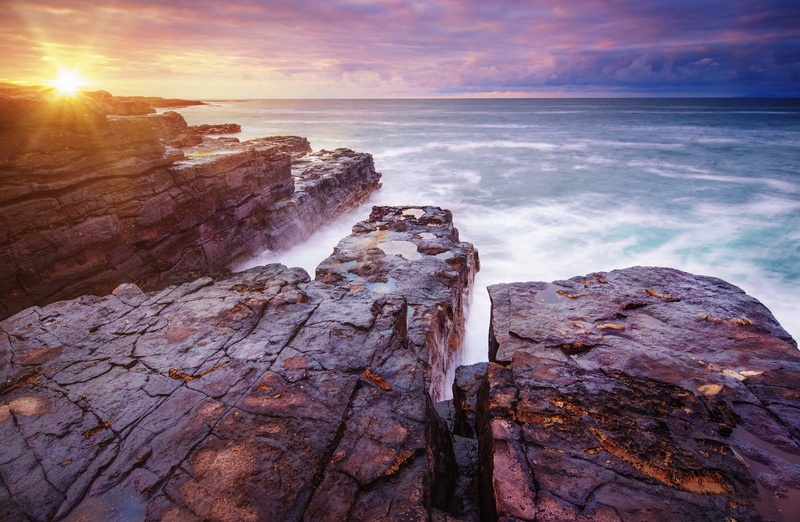 17mmf4, places, beautiful, beauty in nature, nature, tranquil scene, outdoors, Sunset, scenics - nature, saturated, water, eroded, Light, rock - object