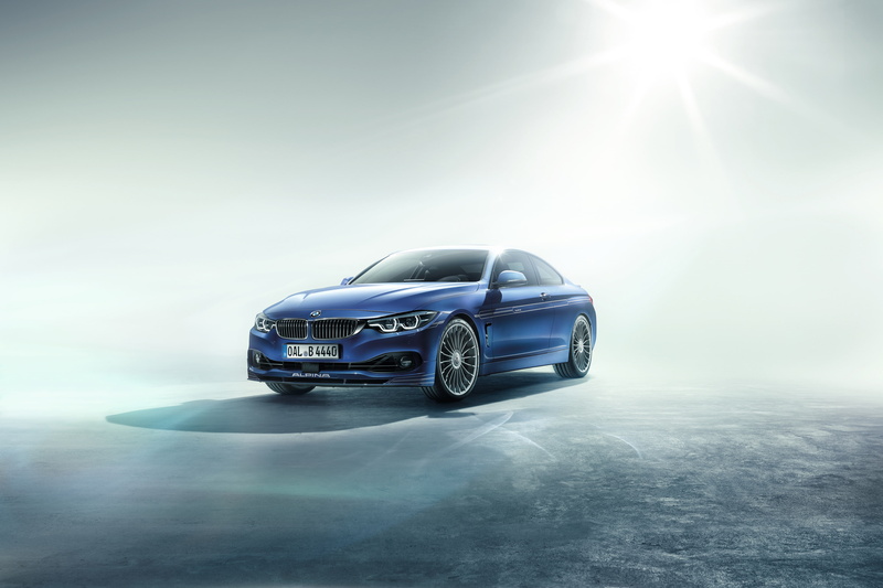 4K, blue, BMW Alpina B4 BiTurbo Coupe, sedan, 2017, 4K
