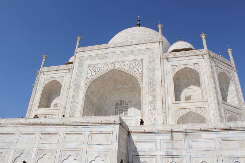 building exterior, ancient, palace, sky, nature, 4K, love, mausoleum, agra, famous, clear sky, arch, tourism, travel destinations, day, minaret, mumtaz