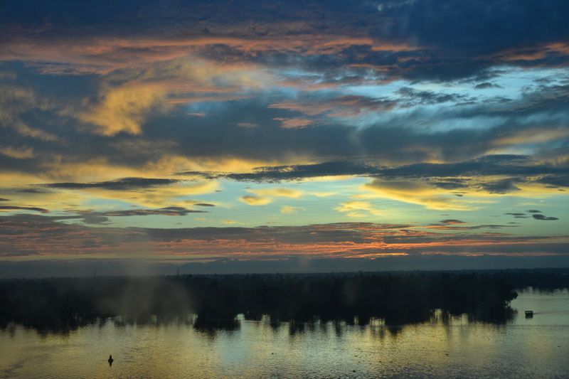 4K, idyllic, reflection, cloud - Sky, nature, silhouette, colours of kerala, outdoors, lake, scenics, sky, water, non-urban scene, tranquil scene, alleppey