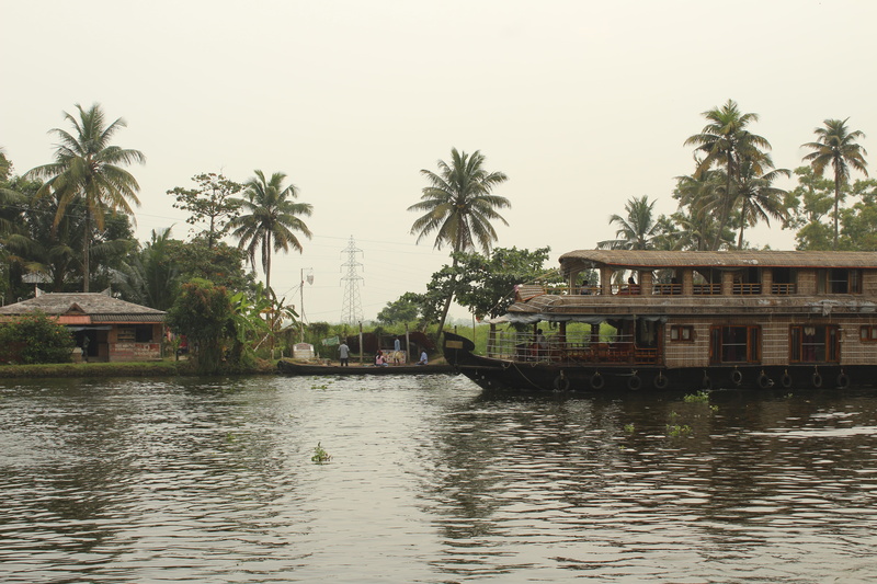 sky, Travel, tropical, garden, plant, nautical vessel, reflection, waterfront, houseboat, building exterior, 5K, summer, nature, canal, boat, day, outdoors