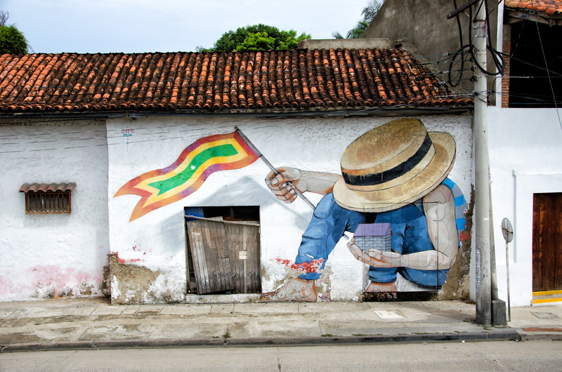 concrete, house, building, outdoors, built structure, no people, paint, 4K, cartagena, nature, day, gethsemane, colombia, image, representation, graffiti