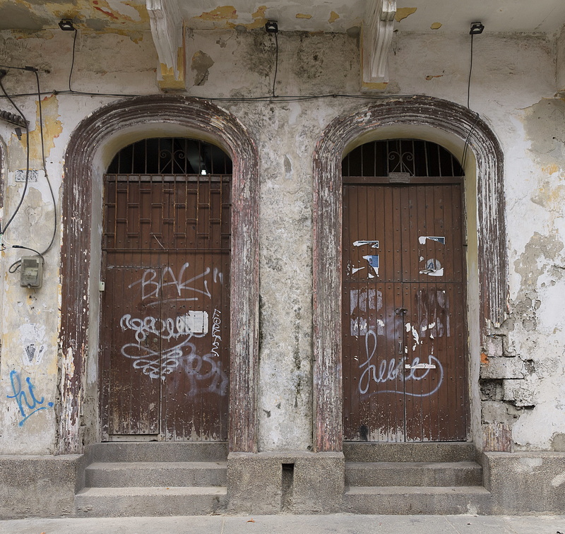 built structure, spanish, grunge, art, old, painted, urban, Colonial, vandalism, text, window, Architecture, abandoned, building, street, ancient, damaged