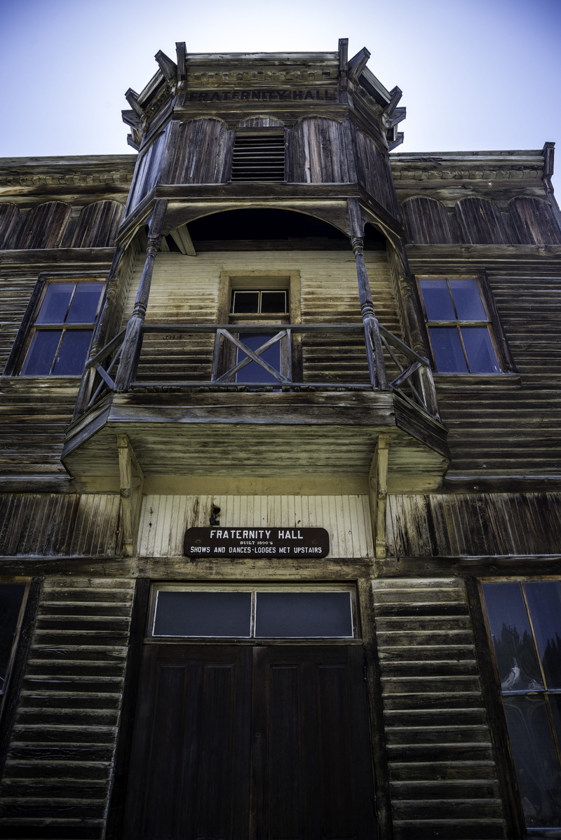 urban Scene, window, Elkhorn, the past, low angle view, outdoors, city, no People, old, hall, public domain, elkhorn, montana, fraternity, nature, day