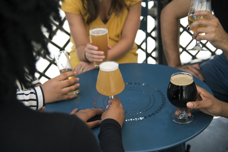 smiling, friendship, celebration, females, outdoors, together, males, event, leisure Activity, nightlife, liquors, togetherness, adult, women, party - Social Event