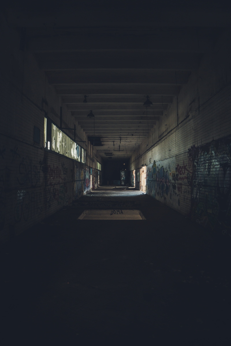 direction, illuminated, warehouse, long, the way forward, prison, 5K, dungeon, town, aisle, wall - building feature, city, diminishing perspective, no people