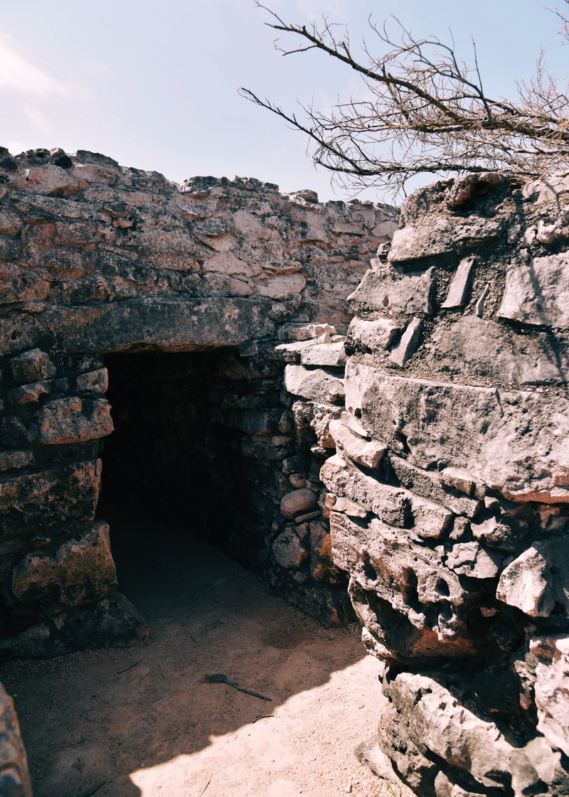 nature, ruins, wall, travel, bunker, concrete, outdoors, rock formation, mesa, building, dungeon, travel destinations, day, crypt, rock - object, tranquil scene