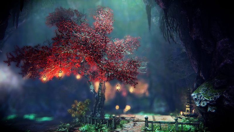 no people, branch, day, tree, change, tranquility, purple, plant, autumn, leaf, PC gaming, plant part, beauty in nature, trunk, outdoors, park, Shadow Warrior