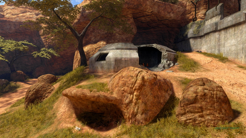 PC gaming, in-game, wall, fortress, 4K, High Ground (Multiplayer Map), Africa, screen shot, bunker, Halo 3