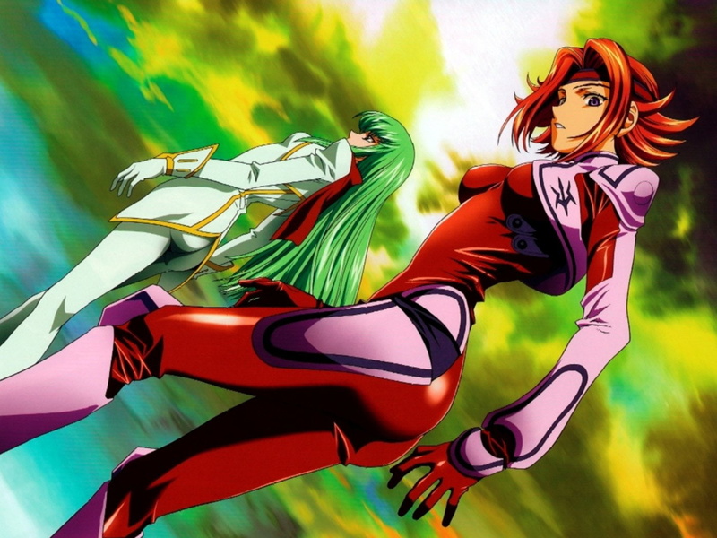 720P, Kallen Kōzuki, Anime, C.C. (Code Geass), Code Geass