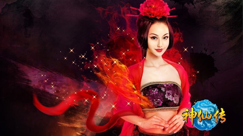 fashion, dyed red hair, fantasy, women, action, rpg, Biography, young adult, supernatural, mmo, beautiful woman, cosplay, Girls, online, martial, black background