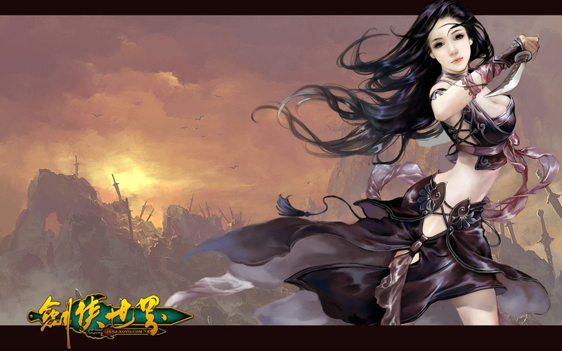 Girls, WuXia, warrior, fantasy, Fighting, 1080P, 1sworo, online, martial, action, samurai, Heroes, swordsman, Asian, poster, hero, kung, girl, cosplay