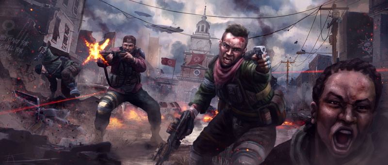 mature men, 4K, mid adult men, portrait, Homefront: The Revolution, emotion, males, event, adult, young adult, aggression, burning, fire, fire - natural phenomenon