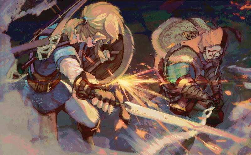 hair, bow, (zelda), ears, legend, link, sword, 262253, shiimo, boots, all, mask, weapon, male, 720P, (weapon), com, blonde, zelda, ponytail, pointed, the