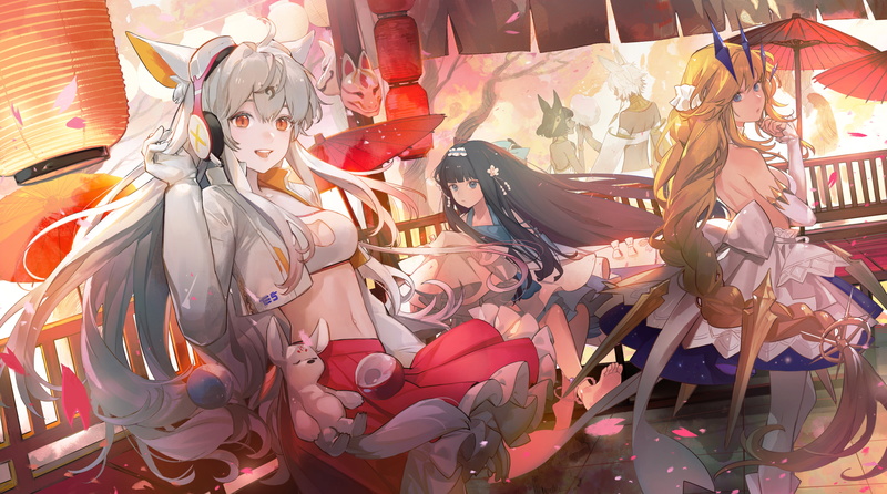 anime, Noir (artist), 5K, anime girls