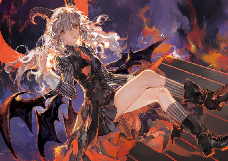 anime girls, anime, Noir (artist), 720P