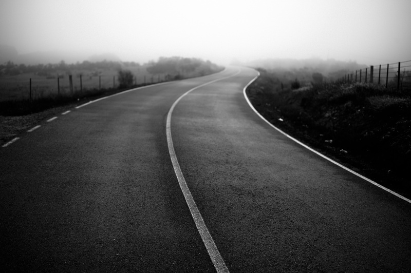 landscape, nature, PHOTOS, Summicron, photography, road, asphalt, fog, transportation, Special, concrete, 5K, Monochrom, monochrome, artists, New Year