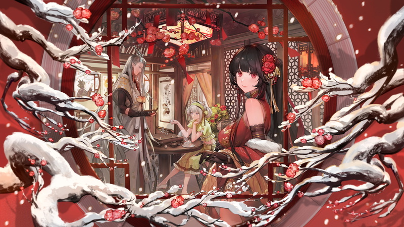 anime, 2K, anime girls, Noir (artist)