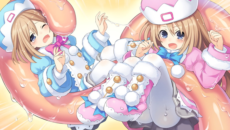 Rom (Hyperdimension Neptunia), anime, Anime Girls, Ram (Hyperdimension Neptunia), Hyperdimension Neptunia, 4K
