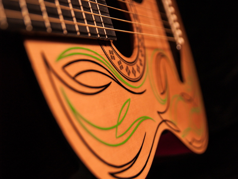 arts culture and entertainment, musical equipment, bass guitar, text, lute, no people, music, electric guitar, 2K, accoustic guitar, handwriting, black background