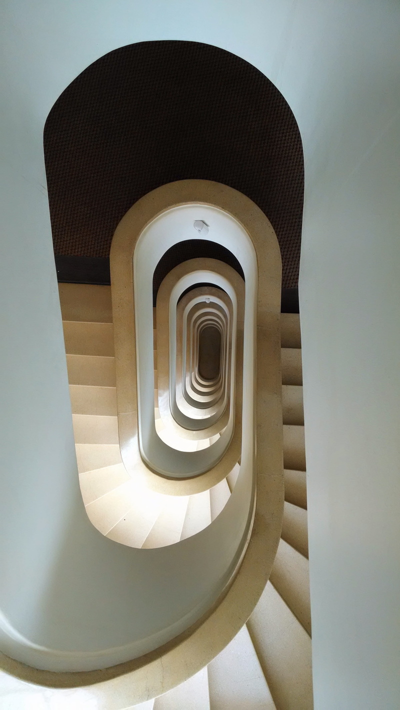 architecture, 4K, staircase, shape, spiral staircase, low angle view, architectural feature, spin, no people, build, ribeirão preto, endless, design, building
