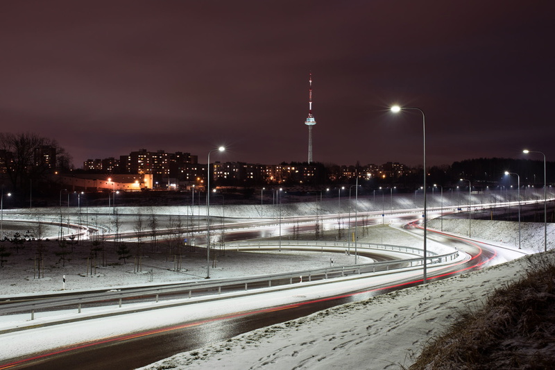 Lithuania, Vilnius, 1080P, night