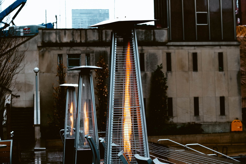 fire, built structure, sky, chicago, architecture, building exterior, glass - material, window, transportation, reflection, cityscape, metal, mode of transportation