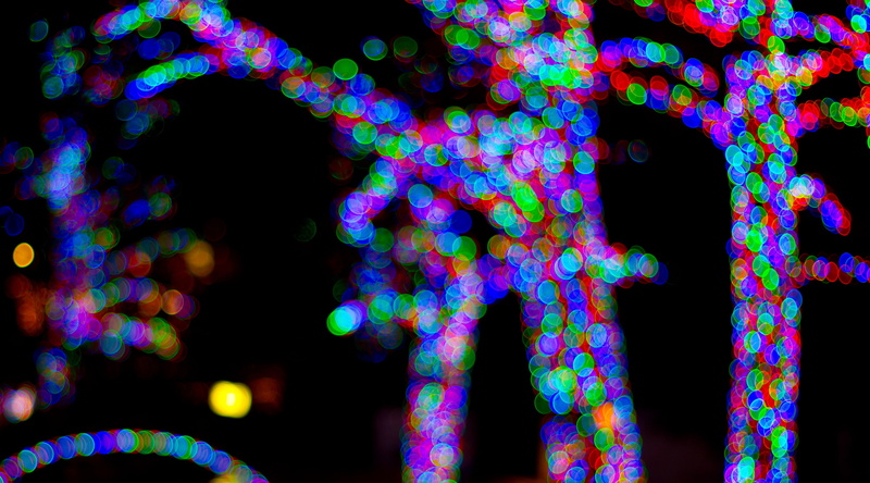 decoration, 4K, riverwalk, night, Colors, multi colored, sanantonio, defocused, Light, art and craft, motion, pattern, indoors, Colored, Tree, no people