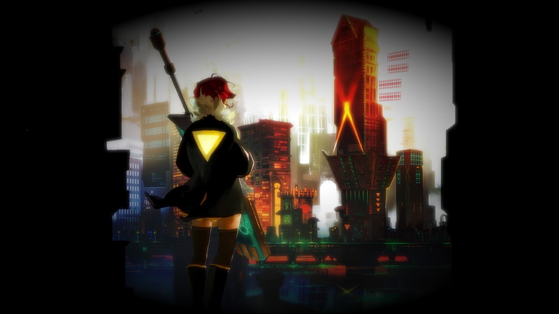 video games, hd, redhead, drawing, transistor, 1080P