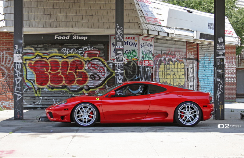 outdoors, street, 2K, built structure, mural, fms 08, supercars, day, 2012, city, road, transportation, creativity, car, 360, western script, red, d2forged