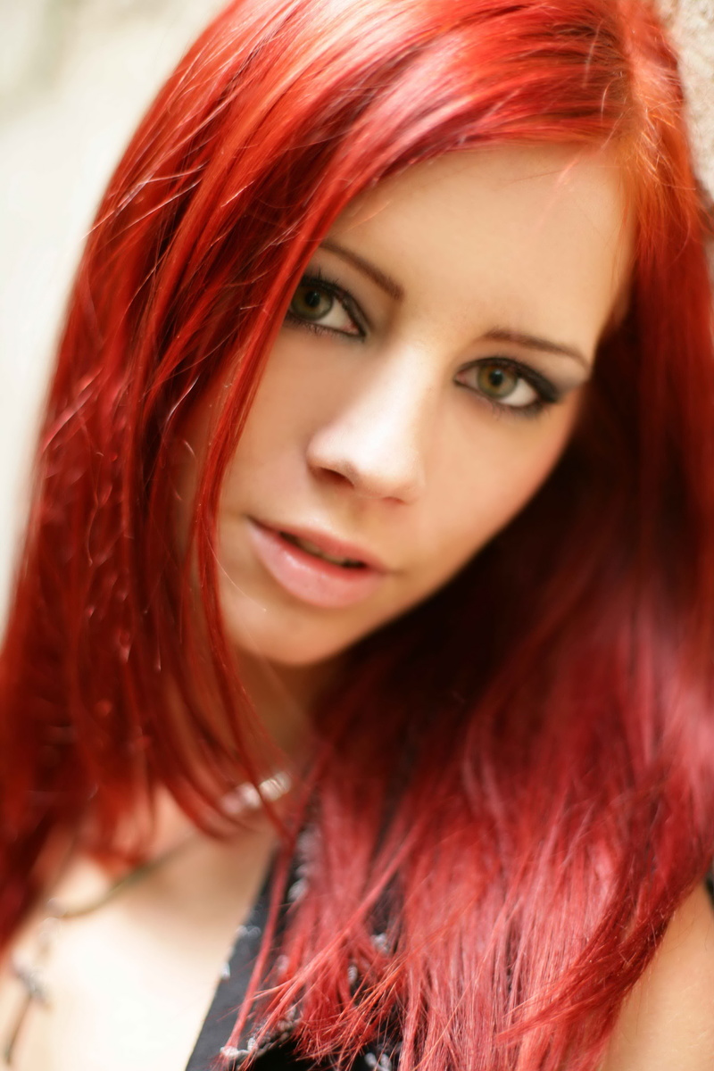 Ariel Piper Fawn, green eyes, 4K, redhead