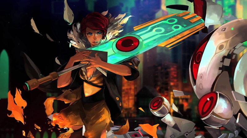 hd, redhead, transistor, video games, drawing, 1080P