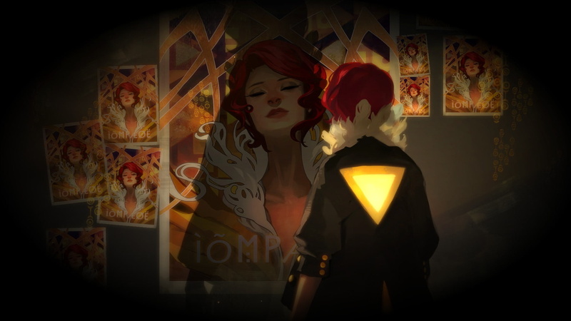 transistor, 1080P, hd, video games, redhead, drawing